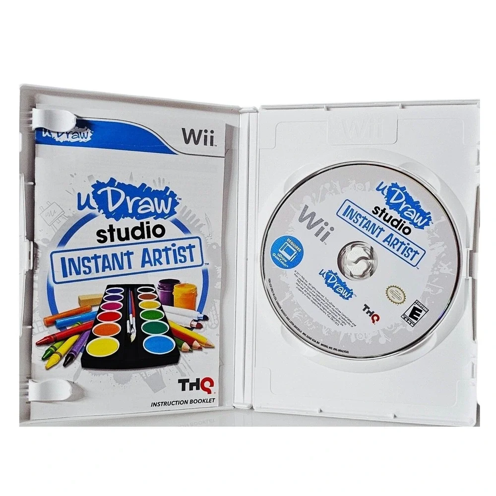 Wii uDraw Studio Instant‎ Artist Doods Big Adventure 3 Game Bundle Lot THQ Art